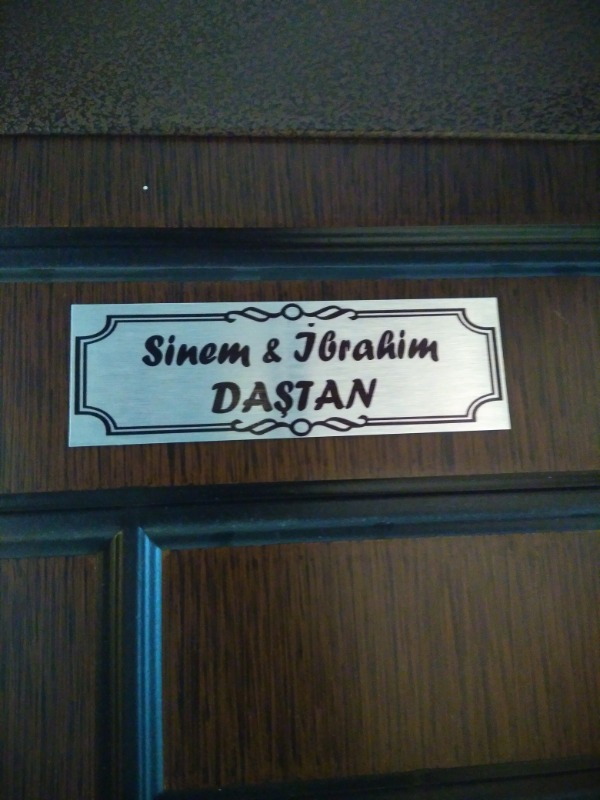Süblimasyon Gümüş Metal Kapı İsimliği 5. MODEL