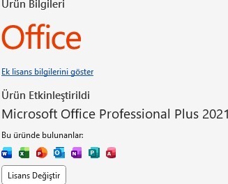 Microsoft Office 2021 Pro Plus Dijital Lisans Anahtarı