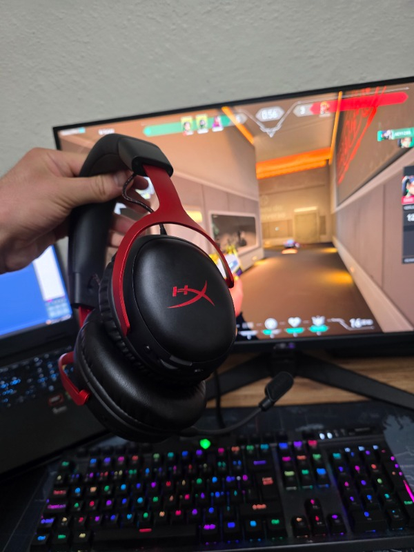 HyperX Cloud III S Kırmızı Siyah Kablosuz Oyuncu Kulaklığı A59Z0AA