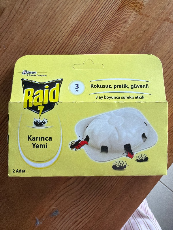 Raid Kokusuz Karınca Yemi - Uzun Süreli Etki, 3 g × 2 Adet, Pratik Kullanım ve Hızlı Sonuç için Güçlü Formül