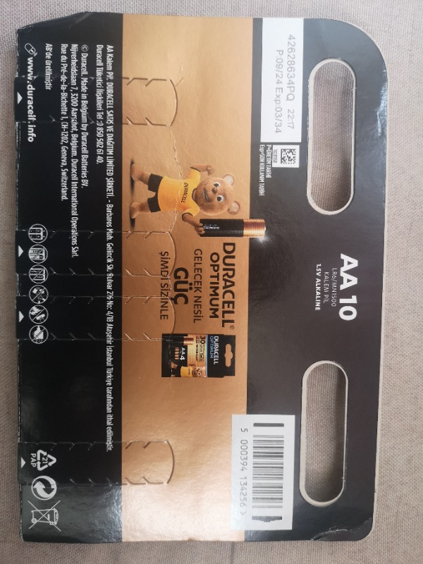 Duracell Alkalin Aa Kalem Piller 20'li