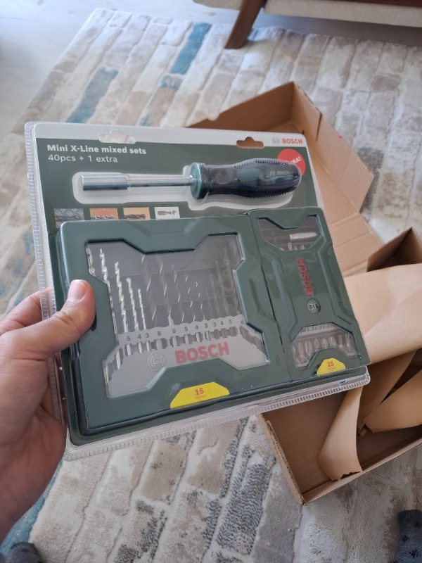 Bosch X-Line 15 Parça Delme 25 Parça Vidalama Ucu Seti + Tornavida