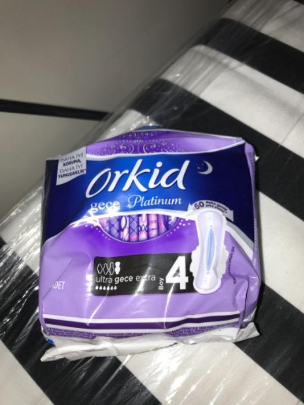 Orkid Platinum Gece Extra 6 Adet Tekli Paket Hijyenik Ped