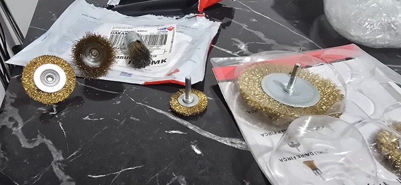 Gfb 6 Parça Pimli Tel Fırça Seti  Matkap Fırça Set