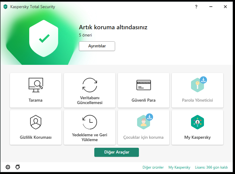 Kaspersky Total Security 1 Kullanıcı 1 Yıl Türkçe Anti Virüs Programı 2022 -2023 Sürüm