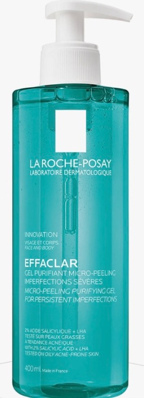 La Roche-Posay Effaclar Vücut Peelingi 400 ml Yağlı Akneye Eğilimli Ciltler İçin Arındırıcı Jel