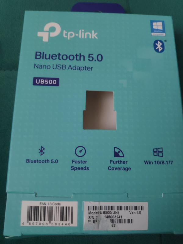 TP-Link UB500 Bluetooth 5.0 Mini USB Adaptör