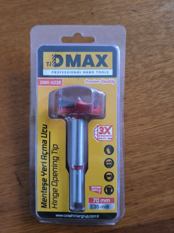 Merttools Menteşe Yeri Açmak Için Matkap Ucu 35 mm