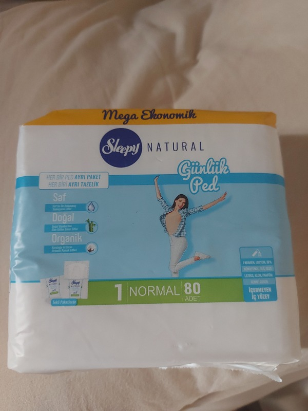 Sleepy Natural Günlük Ped Normal 80 Adet