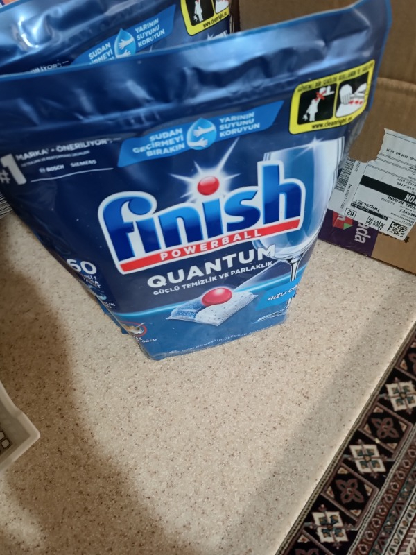 Finish Quantum 60 Kapsül Bulaşık Makinesi Deterjanı Tableti