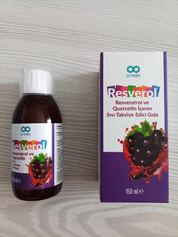 Armin Resverol Resveratrol ve Quercetin İçeren Sıvı Takviye Edici Gıda 150 ml