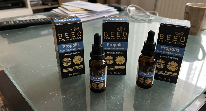 BEE'O  3 adet 20 ml Suda Çözünür Propolis Damla 3x20 ml