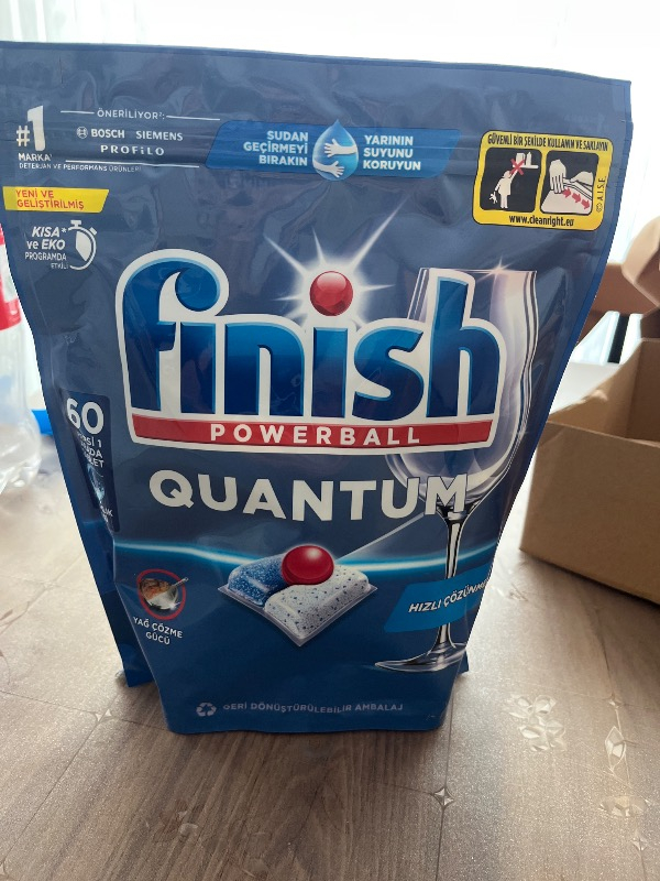Finish Quantum 60 Kapsül Bulaşık Makinesi Deterjanı Tableti