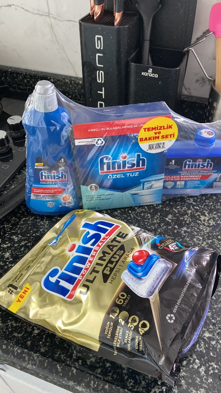 Finish Ultimate Plus 60 Kapsül  Bulaşık Makinesi Deterjanı Tableti (1 x 60 Kapsül)