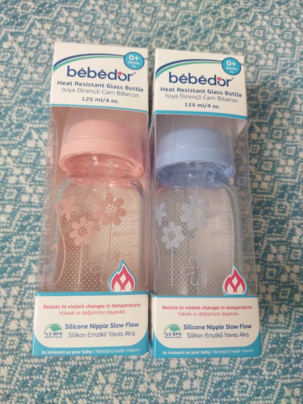 Bebedor Isıcam Biberon Orta Akış (125 ml) / Mavi