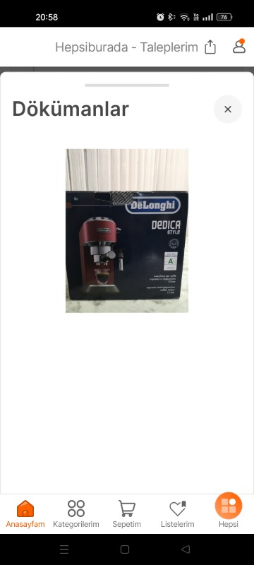 Delonghi Manuel / Barista Tipi Espresso Makinesi ECP 35.31