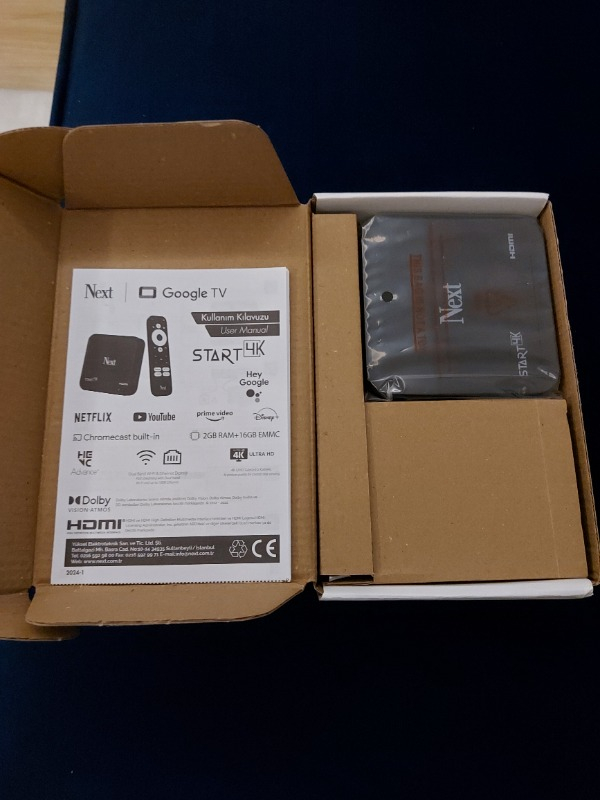 Next Start 4K Android TV Box (D-Smart Go 1 Yıl Mega Paket Hediye)