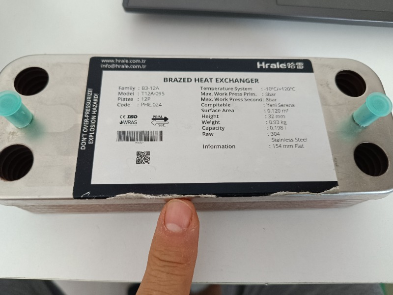 Kombi Yedek Parça Viessmann Vitopend Vitodens Plakalı Eşanjör