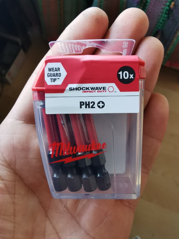 Milwaukee Bits Uç Ph2 50 mm 10'lu Paket Shockwave