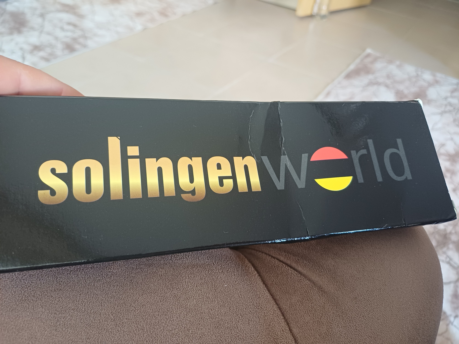 Solingen Meyve Sebze Bıçağı Ebruli Lacivert-Beyaz 6'lı