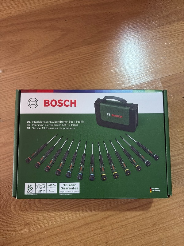 BOSCH Elektronikçi Tip Klemens Tornavida Takımı 13 Parça