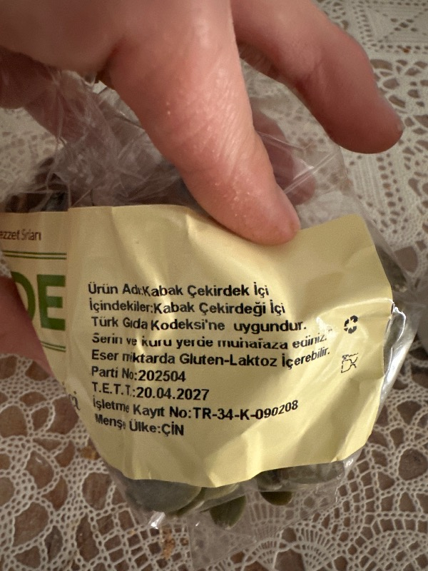 Sade Organik Sade Kabak Çekirdeği İçi 250 gr