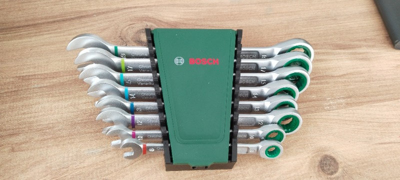 Bosch Cırcırlı Kombine Anahtar Seti 8 Parça