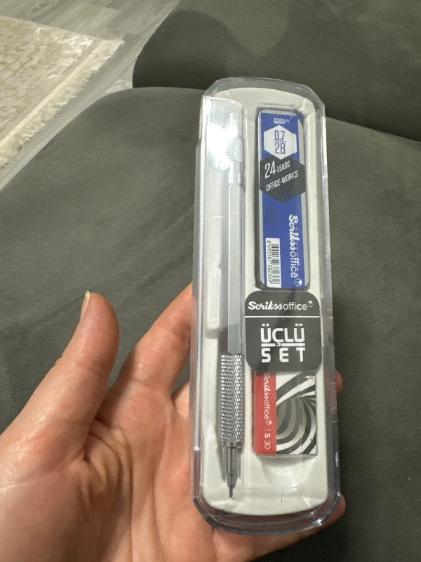 Scrikss Versatil Kalem Graph-X 0.7 Saten Gri 3 Lü Set