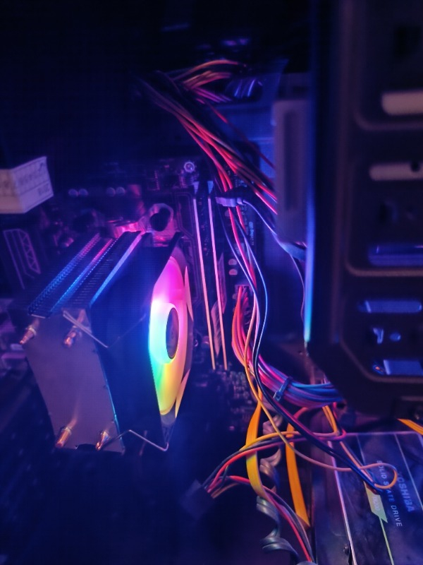 Snowman M200 2 Bakır Borulu Cpu Soğutucu Fan Rainbow