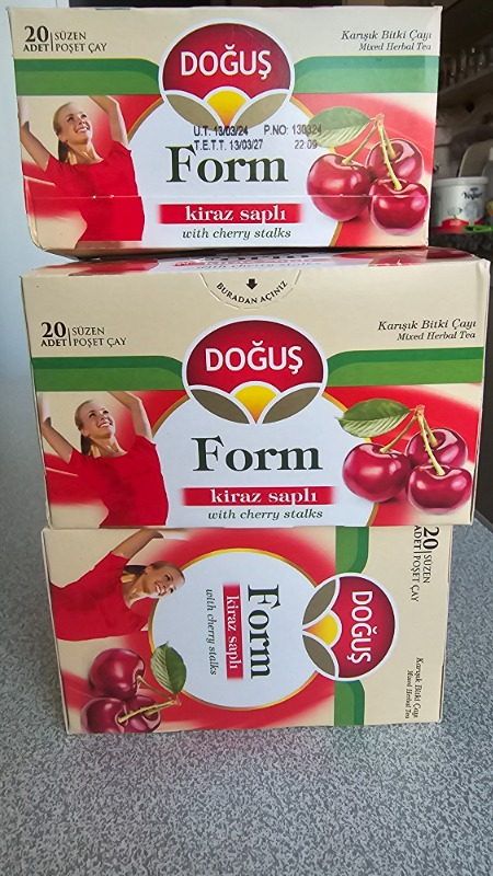 Doğuş Kiraz Sapı Form Bitki Çayı   5 Adet 20 Li Paket