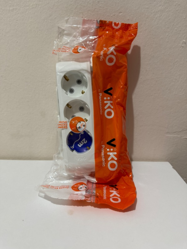 Viko 2 Metre Kablolu Topraklı Çocuk Korumalı Üçlü Priz