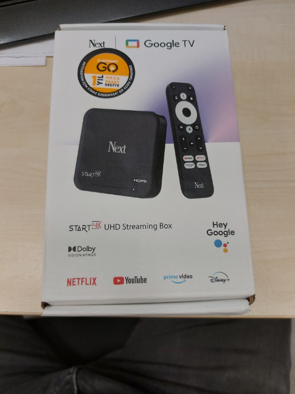 Next Start 4K Android TV Box (D-Smart Go 1 Yıl Mega Paket Hediye)