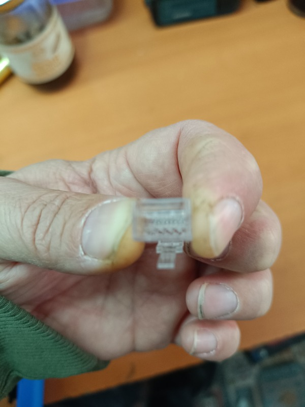 100 Adet - RJ45 Konnektör Network Cat5 Cat6 Jak Jack Ethernet Uç