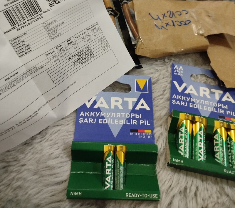 VARTA 2100mAh AA Şarj Edilebilir 4'lü Pil