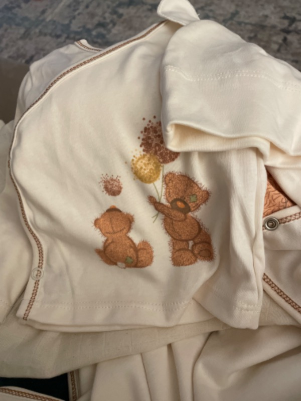 Tiny Lamb Tinylamb Fluffy Bear Organik Pamuk Penye Yeni Doğan Seti - 10 Parça