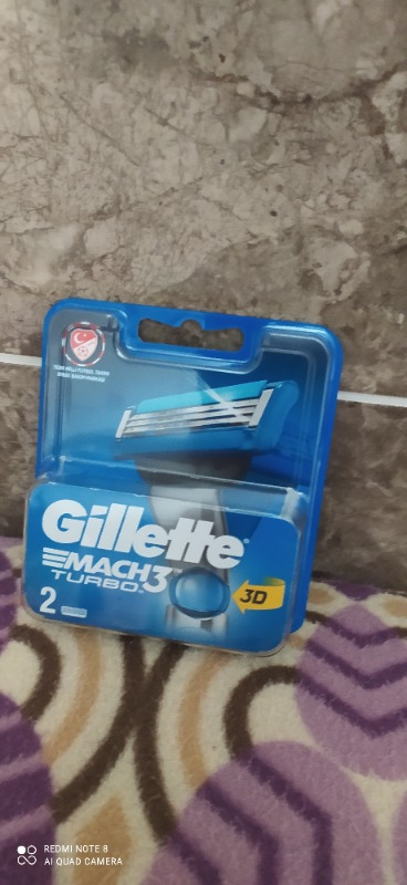 Gillette Mach3 Turbo 2'li Yedek Tıraş Bıçağı