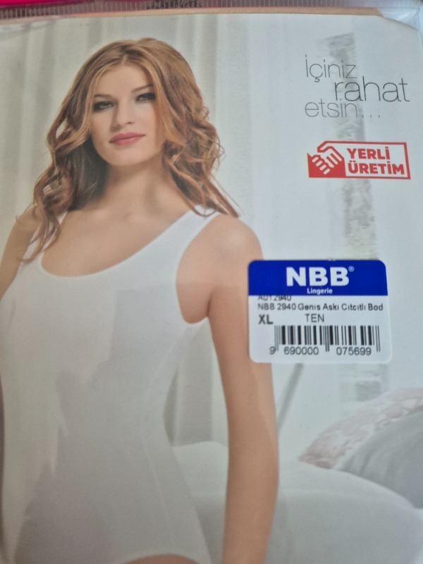 NBB Askılı Taktel Dikişsiz Çıtçıtlı Korse Body Atlet Ten