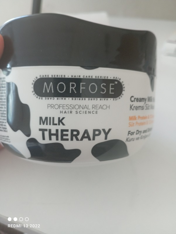 Morfose Milk Therapy 500 ml Saç Maskesi Süt Proteini ve 12 Amino Asit İçeren Kuru Saçlar İçin