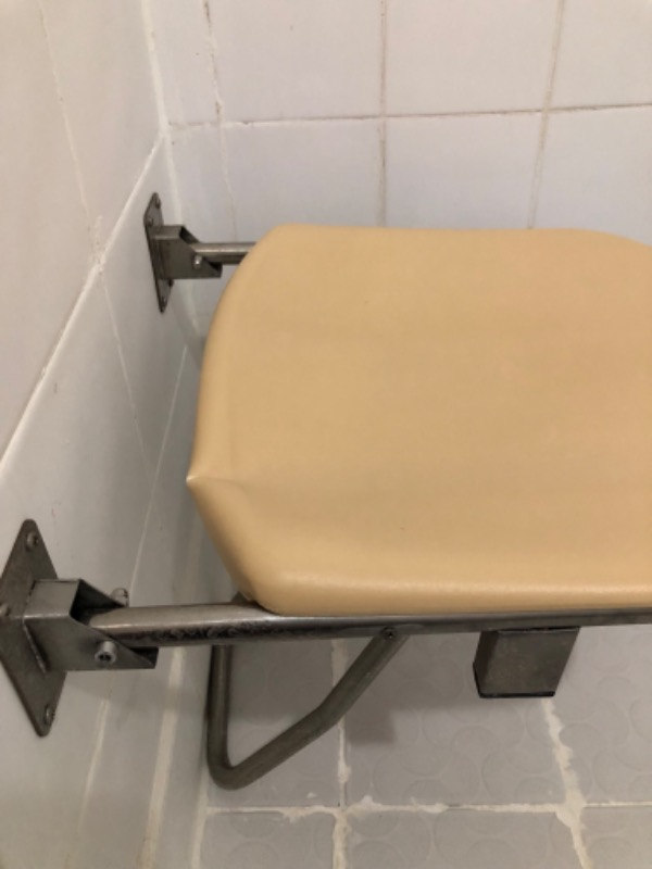 Zethome Engelli Duş Oturağı Plastik Banyo Oturağı Paslanmaz Katlanabilir Duş Taburesi