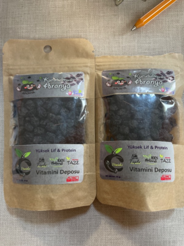 Aronya, Doğal Kurutulmuş Aronya Meyvesi 100 gr