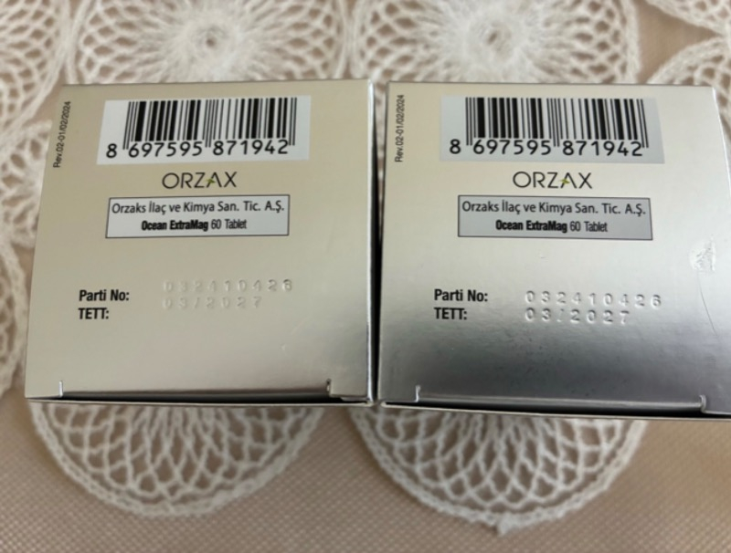 Orzax Ocean ExtraMag Üçlü Magnezyum Kombinasyonu 60 Tablet