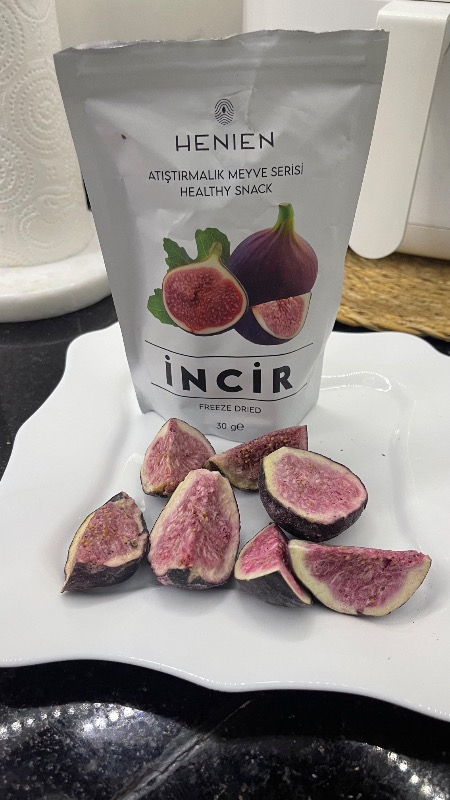Henien Dondurularak Kurutulmuş İncir 30 Gr - Koruyucu ve Katkı Maddesi İçermeyen Freeze Dried İncir
