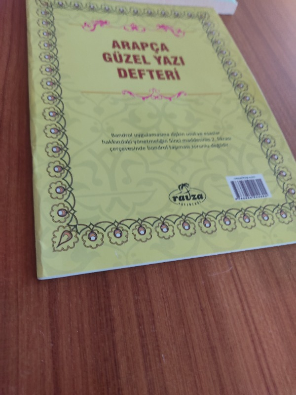 Arapça Güzel Yazı Defteri - Örnekli