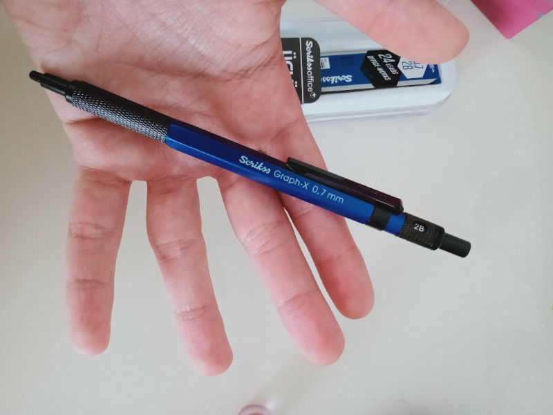Scrikss Graph-X Metal Versatil Kalem Seti 0.7 Mm Mavi