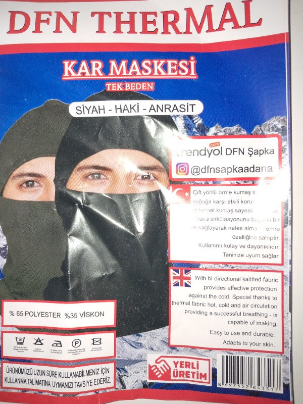 Thermoform Heavy Kar Maskesi HZT1014