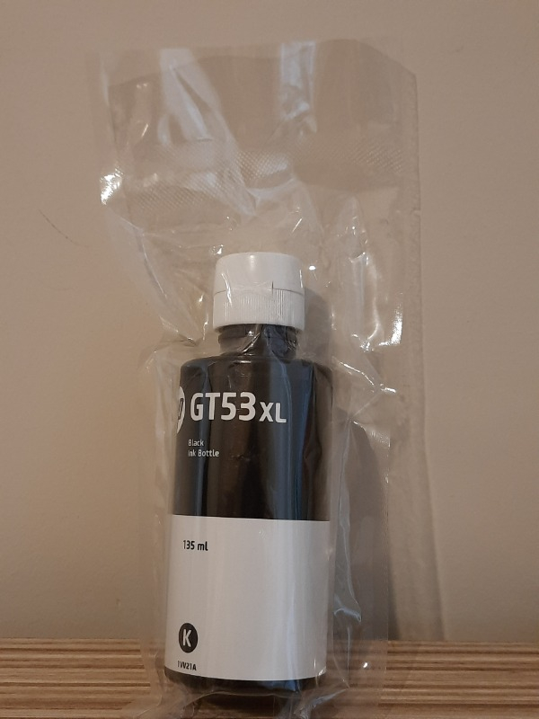 HP GT53XL Siyah Mürekkep Şişesi 1VV21AE
