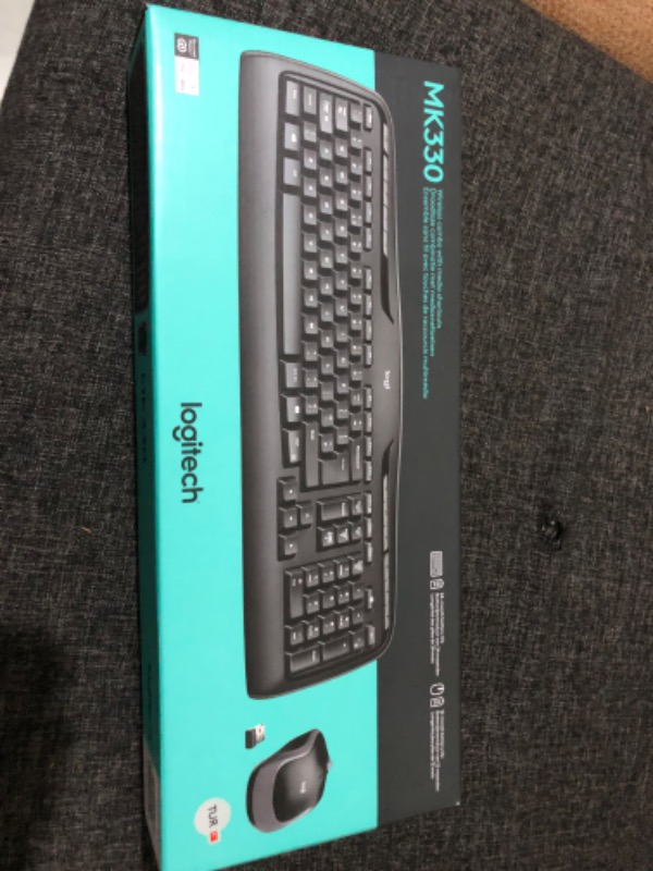 Logitech MK330 Kablosuz Türkçe Klavye Mouse Seti - Siyah