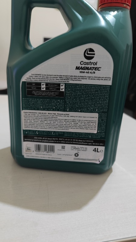 Castrol Magnatec 10W40 4 Lt Motor Yağı
