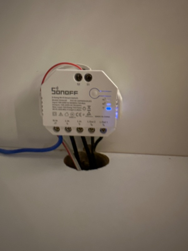 Sonoff Dual R3 - Çift Çıkışlı WiFi Röle | Mobil Uygulama Üzerinden Kontrol , Güç Ölçme Özelliği, Gelişmiş Motor Kontrolü , Alexa - Google Asistan Destekli