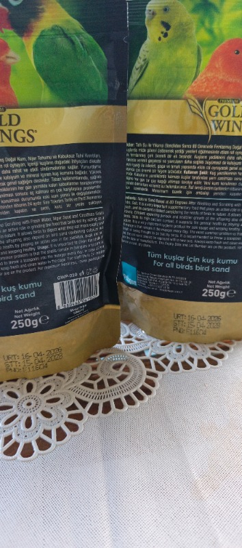 Gold Wings Premium Kuş Kumu 250 gr